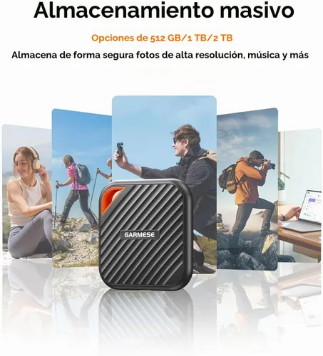 Vista 6 de SSD externa portátil de 512 GB USB-C de hasta 2000 MB/s unidad de estado sólido