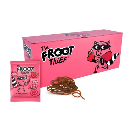 Vista 17 de THE FROOT Thief Golosinas de fruta real, sin frutos secos, perfectas para almuerzos escolares, bolsas individuales para niños, manzana, paquete de 5