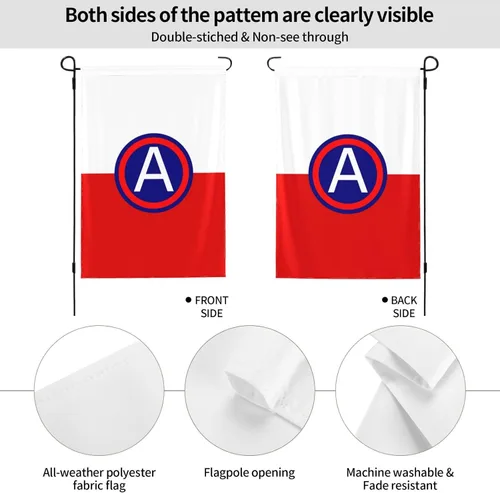 Vista 6 de Flag of United States Army Central Garden Flag 12.5"x18" Inch Double Sided Garden Flags Home Lawn Outdoor Decor Flags Party Banner Welcome Flag