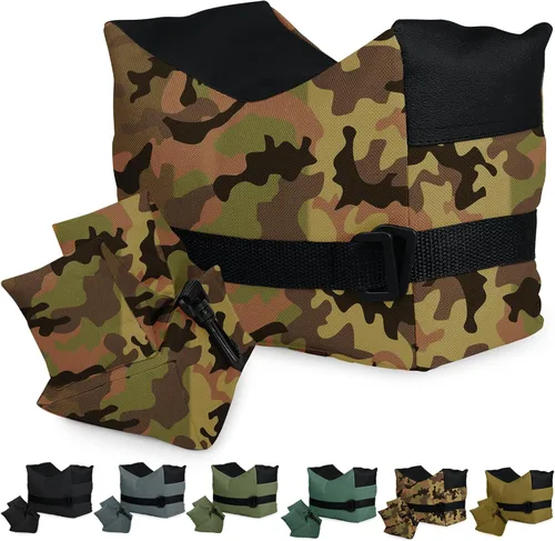 Vista 15 de Twod Bolsas de Descanso para Tiro Exterior - Apoyo de Banco para Deportes de Tiro con Soportes de Sacos de Arena Delantero y Trasero para Tiro