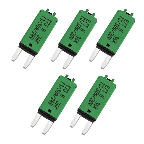 Vista 30 de GLOSO Disyuntores E73 Mini ATM 5 Amp Restablecimiento manual (T3) - 1 paquete (5A)