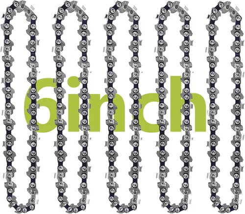Vista 8 de 5 piezas de cadena de mini motosierra de 4 pulgadas para Stihl GTA 26, cadenas de repuesto de 4 pulgadas para motosierra eléctrica inalámbrica