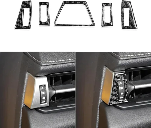 Vista 12 de Adhesivo de Fibra de Carbono Premium Real para Ventana de Coche, Pilar A, Panel Triangular, Anticolisión, Compatible con Toyota Supra GR A90 A91 MK5