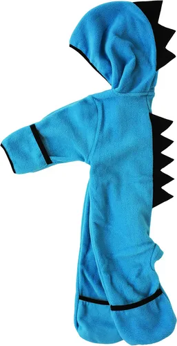 Vista 2 de Enterizo de vellón para bebé rómper con capucha para niño de una sola pieza, ropa de exterior, chaqueta