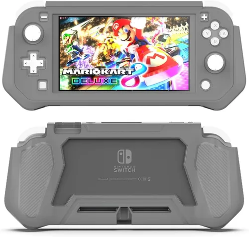 Vista 2 de Funda protectora para Nintendo Switch Lite, funda Switch Lite con protector de pantalla desmontable + funda de agarre de mano compatible