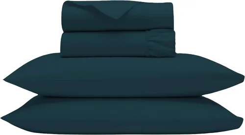 Vista 21 de Bluemoon Homes Sábanas de Algodón Egipcio de 1000 Hilos Tamaño Individual Paquete de 2 Juegos de Sábanas de 4 Piezas con Elástico Alrededor Sábana