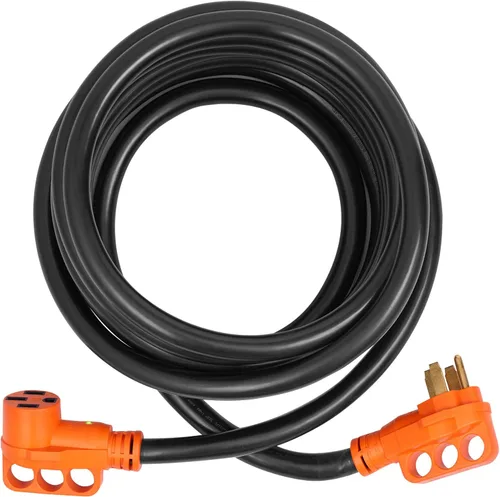 Vista 11 de VEVOR Cable de extensión de 50 amperios para RV, de 15 pies, cable de alimentación para RV resistente STW de calibre 6/3+8/1, enchufe macho NEMA