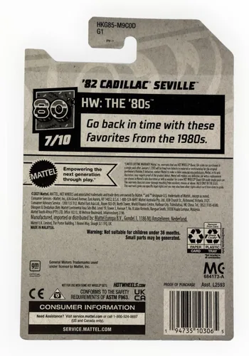 Vista 2 de Hot Wheels Cadillac Sevilla '82, HW Los 80 7/10