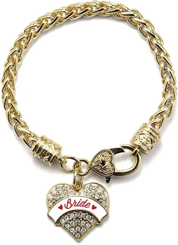 Vista 216 de Inspired Silver - Pulsera de plata con dije de corazón pavé con circonitas cúbicas