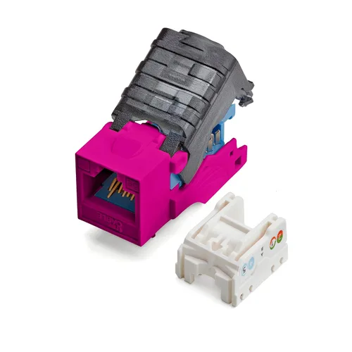Vista 34 de TRUE CABLE Conector Keystone sin herramientas Cat5e, sin blindaje (UTP), PoE++ (4PPoE) 100W, certificación UL, verificado ETL, certificado ANSI/TIA