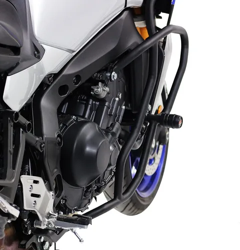 Vista 4 de GP Kompozit Protector de motor para barra de choque, color negro, compatible con Yamaha MT-09 Tracer/MT-09 Tracer GT FJ-09 2021-2024