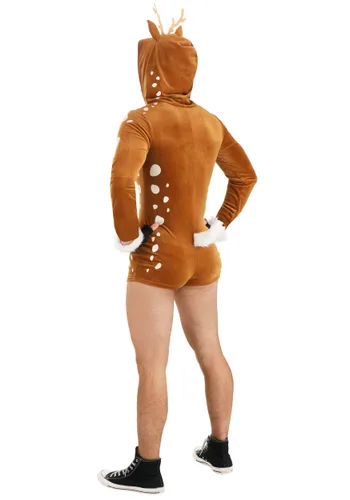 Vista 5 de Disfraz Sexy de Venado para Hombre Multicolor