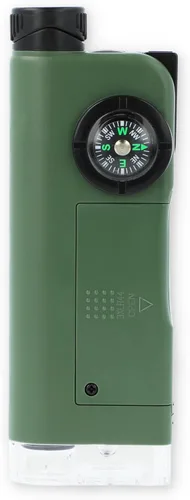 Vista 12 de Carson X-Scope Kids - Herramienta de bolsillo óptica multiusos de 7 funciones con microscopio 30x, telescopio 8x, lupa plegable 9x, linterna