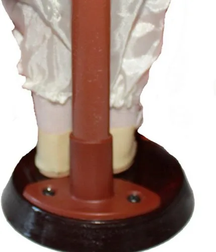 Vista 3 de Unknown - Miniaturas de porcelana elegantes de 12 pulgadas, pelo de niña, sombrero, bolso, zapatos, vestido y soporte de exhibición, color rojo