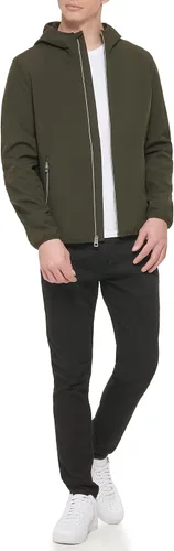 Vista 2 de GUESS Chaqueta con capucha de manga larga Softshell para hombre