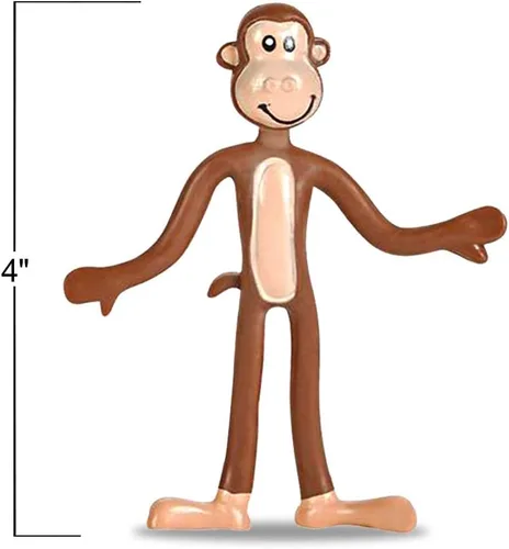 Vista 3 de ArtCreativity Figuras de animales flexibles, juego de 12 juguetes flexibles de zoológico, divertido alivio del estrés para niños, recuerdos