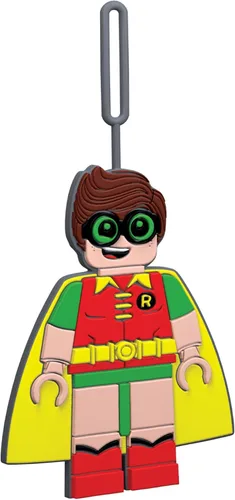 Vista 5 de Lego Batman Movie Robin - Etiqueta de silicona para equipajemochila (51751), identifica equipaje para vacaciones de primavera o vacaciones de verano