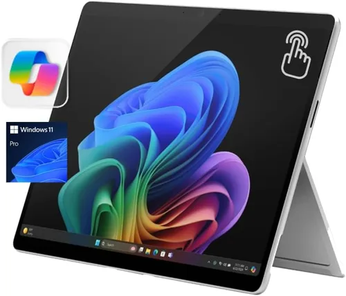 Vista 9 de Microsoft Surface Pro 11 13" Copilot+ PC, Tableta AI, Pantalla táctil LCD de 2880x1920 120Hz, 10-Core Qualcomm Snapdragon X Plus, 16GB RAM, 1TB SSD