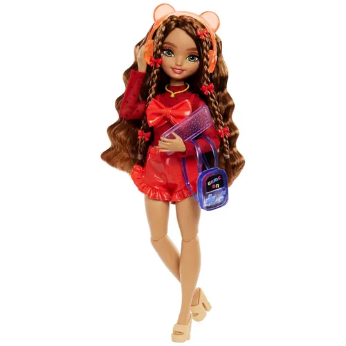 Vista 11 de Set de juego Barbie Dream Besties, muñeca posable Brooklyn con cabello largo negro, 9 accesorios con temática musical