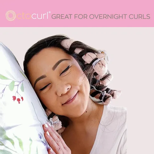 Vista 6 de Octocurl Funda de almohada de satén reversible en microfibra absorbente para cabello mojado Más suave que la seda Funda de almohada de satén