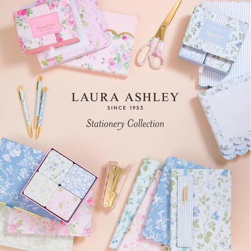 Vista 7 de Laura Ashley Heirloom Cottage Cartas de Juego – Juego de 2 Barajas de Cartas Estándar en Elegante Caja de Almacenamiento – Cartas de Póquer y Bridge