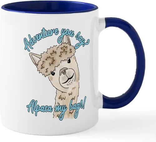 Vista 30 de CafePress A Is For Alpaca Taza de café de cerámica de 11 oz (11.0 fl oz)