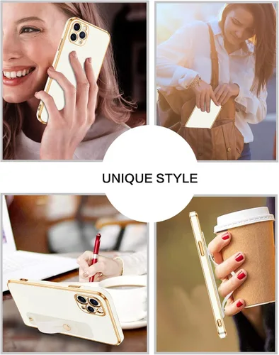 Vista 7 de VENINGO Funda para iPhone 11 Pro Max, funda protectora para iPhone 11 Pro Max, ajuste delgado, suave con pulsera ajustable, resistente a