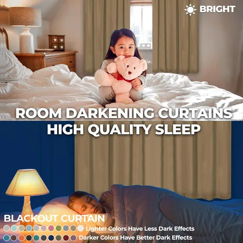 Vista 3 de Superior Cortinas Opacas, Acento de Ventana Oscurecedor de Habitación para Dormitorio, Bloqueo Solar, Térmicas, Cortinas Bohemias Modernas Ceniza