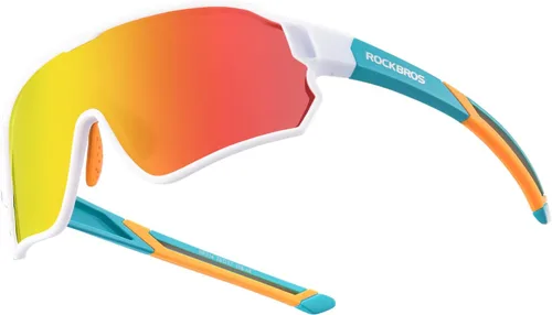 Vista 14 de ROCKBROS Lentes de sol polarizados para niños, gafas de sol deportivas para ciclismo, protección UV400 para jóvenes, niños y niñas de 8 a 14 años