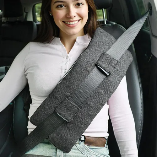 Vista 18 de Almohada para cinturón de seguridad poscirugía, almohada para puerto de quimioterapia para protector de pecho para pacientes de quimioterapia