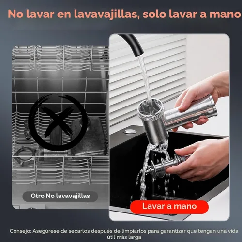Vista 7 de AAOBOSI Picadora de carne eléctrica de 3000 W máx. con motor de CC silencioso de 60 dB, empujador de alimentos con inversión automática