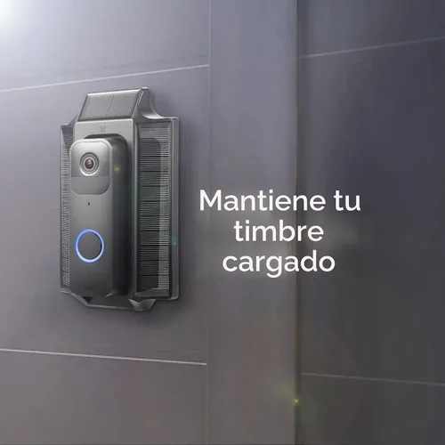 Vista 4 de Wasserstein Cargador solar y soporte, compatible con timbre de video Blink - Energía solar para tu timbre de video Blink (negro)