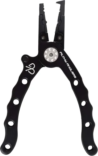 Vista 2 de Alicates de pesca de aluminio multifuncional anillo dividido gancho removedor trenza cortador w/L..