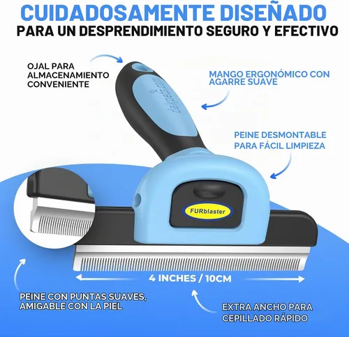 Vista 3 de Cepillo DarkPets para gatos y perros para animales pequeños, medianos y grandes, con pelo corto a largo Reduce drásticamente el desprendimiento