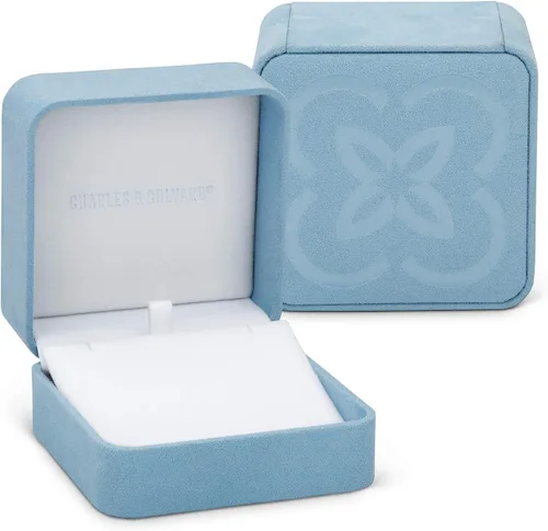 Vista 8 de Charles & Colvard Pendientes de tuerca de corte redondo de moissanita creada para mujer, cultivados en laboratorio, oro blanco sólido de 14 quilates