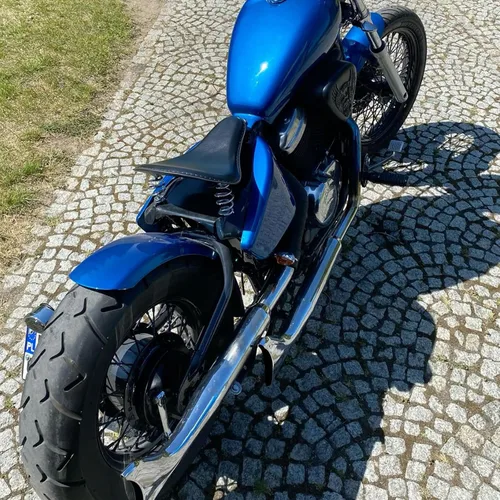 Vista 7 de Asiento individual con amortiguador en negro para motocicleta, compatible con Honda Rebel 250 300 500, reequipado Harley Sportster XL1200 883 Bobber