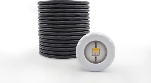 Vista 8 de Tholz® Luz de piscina RGBW - LED ultra brillante - Fácil instalación - Luz de piscina enterrada (10 W, cable de 50 pies)