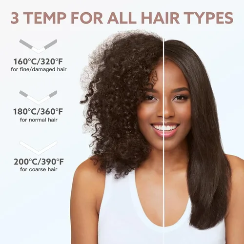 Vista 3 de webeauty - Cepillo alisador de pelo inalámbrico, [iones negativos de 656.2 ft], cepillo alisador portátil para mujeres, alisador de calentamiento