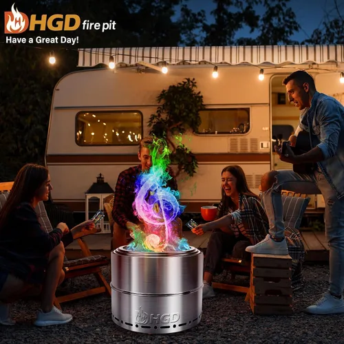 Vista 8 de HGD (Paquete de 28) Paquetes de Cambio de Color de Fuego de Hoguera Mágica para Hoguera - En Realidad 30pk Bono 2 Gratis, Chimenea