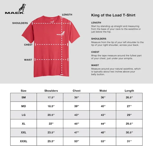 Vista 4 de MACK Camiseta King of The Load, color rojo