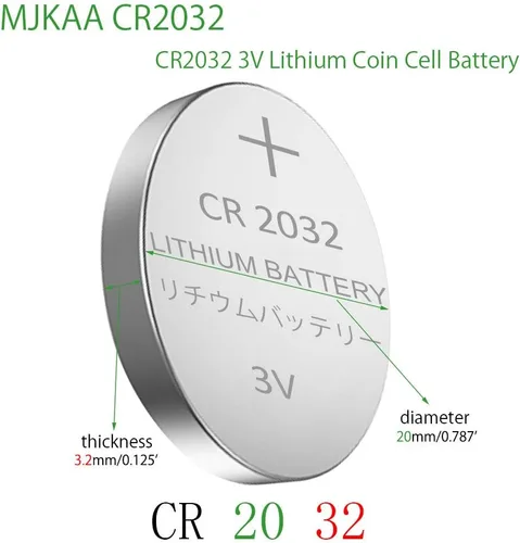 Vista 3 de Baterías CR2032, paquete de 100, 3V Celda de monedas de alta capacidad de 220 mAh, larga duración