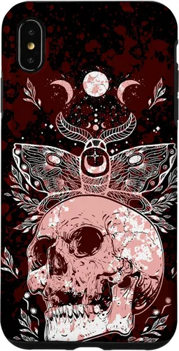 Vista 11 de Death Moth Gothic Dark Witch Occult Wiccan Goth Moon Pattern Case for iPhone 16