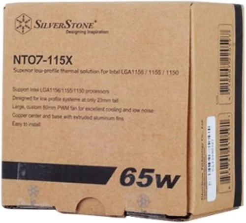 Vista 5 de Silverstone Tek Super Slim Profile CPU Cooler LGA 1156/1155/1150 Intel LGA115X NT07-115X