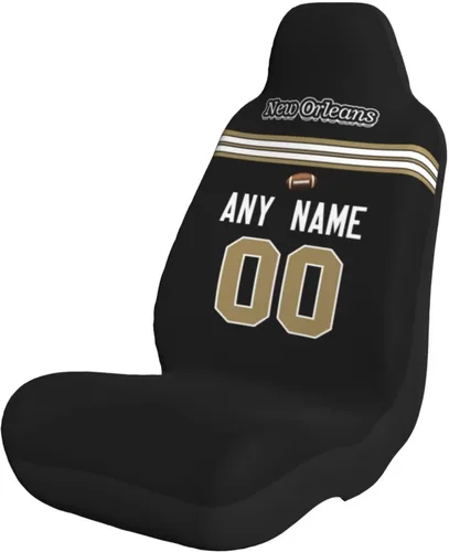 Vista 36 de Fundas de asiento de coche de fútbol personalizadas, accesorios personalizados para automóvil, regalos de Arizona con nombre y número, funda