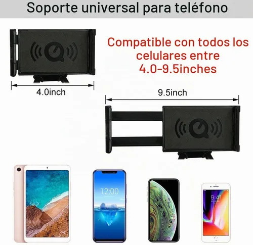 Vista 4 de Soporte universal para teléfono Moblie, soporte para teléfono celular Lazy y cuello para tableta celular, soporte flexible para teléfono (negro)