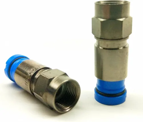 Vista 19 de 2 Piezas RG11 Belden PPC EX11N716PLUS Conector de Compresión de Cable Coaxial de Níquel y Anticorrosión RG-11 Accesorio Coaxial