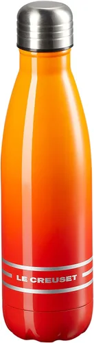 Vista 6 de Le Creuset Botella de agua de hidratación de acero inoxidable, 17 oz, algodón blanco mate