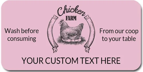 Vista 10 de Etiquetas Adhesivas Personalizables para Cartones de Huevos de Gallina Tamaños de 2"-4" Etiquetas de Empaque Personalizadas para Huevos Frescos
