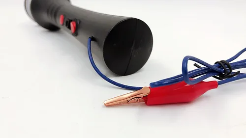 Vista 4 de Aplicador de césped estático para modelado de terreno de ferrocarril y diorama - Máquina de flocado electrostático para tablero de terciopelo, caja
