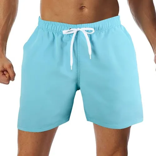 Vista 2 de JOYSON Traje de baño para hombre, de secado rápido, entrepierna de 5 pulgadas con bolsillos
